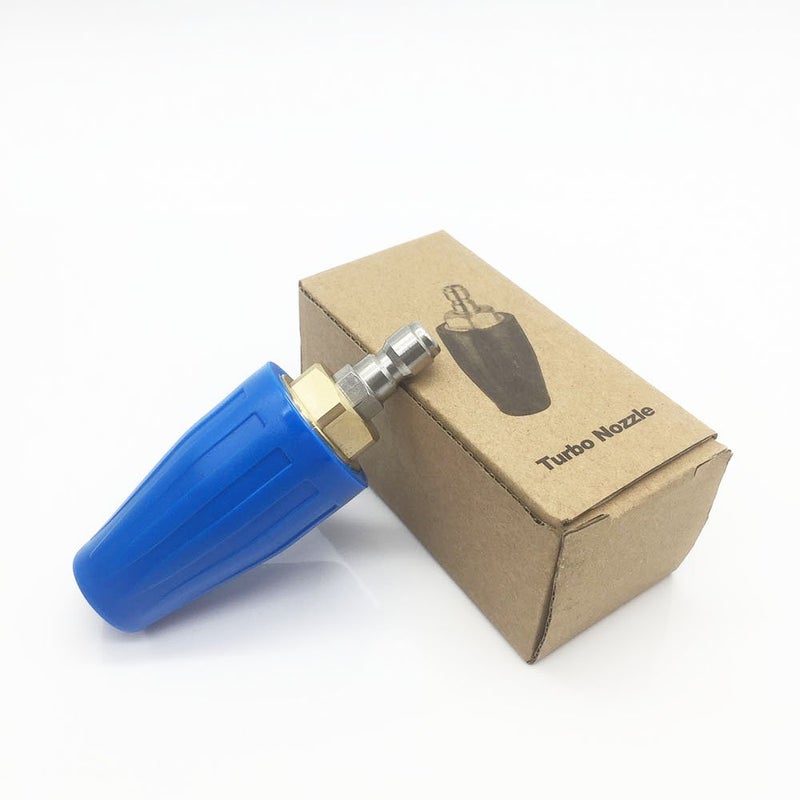 YOKING Turbo Nozzle Pressure Washer Accessories 360Â° Rotating Spray, 5000 Psi, 6.1 GPM, 1/4 Inch Quick Connect Washer Attachment For Cleaning Brick, Concrete And Vinyl Surfaces(Ceramic Orifice 5.5) - Image 2